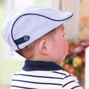 Children Boys Girls Baseball Peaked Beret Cap Hat Stripe Casquette