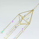 Hanging Sun Light Catcher Crystal Wind Chime Star Moon Pendant Home Window Deco_