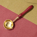 Wooden Handle Wax Seal Melting Furnace Spoon Melt Stove Stick Accessory (C)