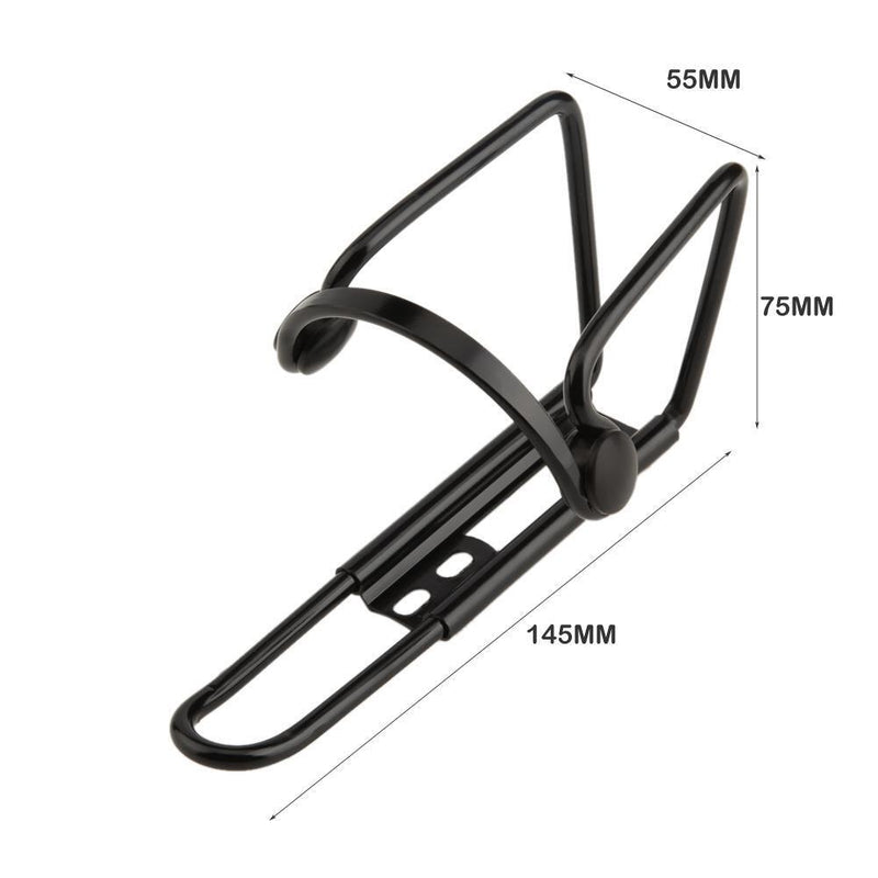 Bicycle Aluminum Kettle Stand Mountain Bike Water Beverage Bracket (Black)