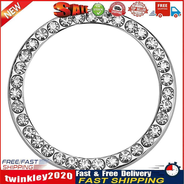 40mm/1.57in OD Car Auto Start Switch Button Decorative Diamond Ring(White) Newly
