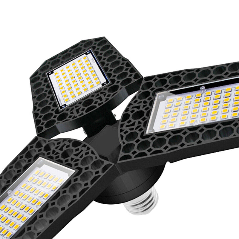LED Foldable Industrial Light Outdoor Yard Workshop Garage Lamp (White 80W)