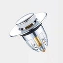 Sink Drain Stopper With Anti-clogging Basket Wash Basin Bounce Drain Filter