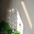 #A Diamond Windchimes Crystal Prism Colorful Wind Chime Rotating for Car Window