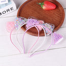 Girls Cartoon Hair Band Cat Ear Head Band Transparent Hair Accessories Crown