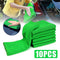 10pcs Green Microfiber Towel Car Cleaning Wash Drying Detailing Cloth No Scratch