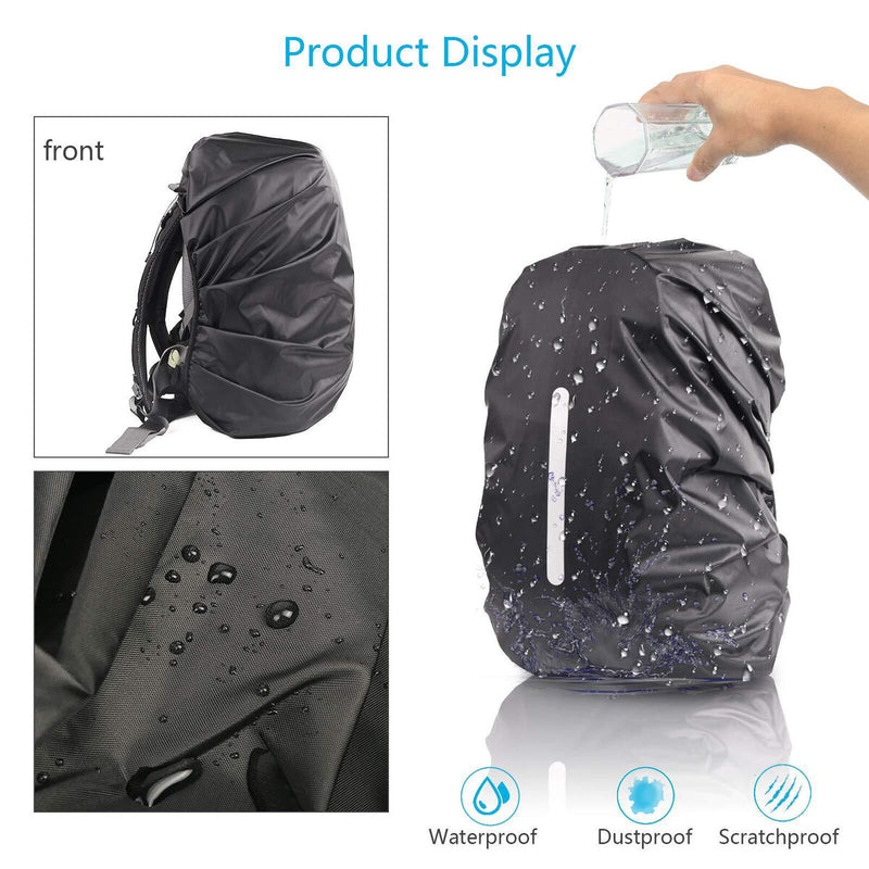 Waterproof Backpack Rain Cover Durable Backpack Cover with Strips for Trave