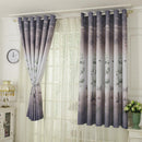 Pastoral Printed Blackout Curtains Window Blinds Drapes Living Room Decor