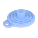 Protable Mini Silicone Foldable Oil Funnel Hopper Kitchen Tool/Nordic Blue