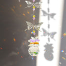 Crystal  Metal Butterfly Hanging Pendant Home Garden Car Decor