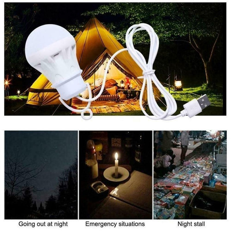 USB LED Bulb 5V Emergency Lamp Low Consumption Camping Light 2022 Best Tent Y0L0