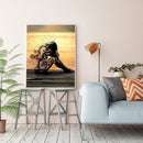 DIY Oil Paint by Numbers Abstract Smoke Coded Hand Painted Drawing Home Decor