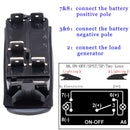 Dual Blue Backlit ROOF LED LIGHT BAR Rocker Switch 5 Pin for Boat Marine ATV UTV