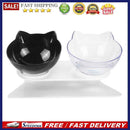 Double Bowls Detachable Tilt Cat Ears Pet Bowl Cat Dog Feeder Food Water Hold