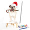Christmas Puppy Oil Paint By Numbers DIY Coloring Picture for Adults Children