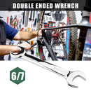 6x7mm Metal Open End Wrench Double Headed Spanner Machine Auto Repair Tools