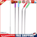 Reusable Stainless Steel Drinking Straw Set with Cleaner Brushes (M0250)
