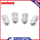 4PCS ALUMINUM ALLOY CAR TIRES WHEEL STEM TIRE VALVE WHEEL AIR PORT DUST
