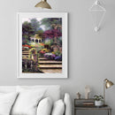 5D DIY Full Drill Diamond Painting Quiet Path Embroidery Needlework Home Deco