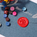 Wax Seal Stamp Pattern Retro Lacquer Seal Metal Head with Handle (FD03) Newly