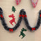 Year Bar Tops Dark Green Ribbon With Bowknot Ribbon Garland Snowflake Strips