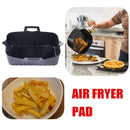 #A Silicone Nonstick Pans Reusable Air Fryer Pot for Family Baking Camping Barbe