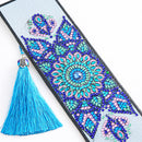 Diamond Painting Bookmark Leather Tassel Book Marks (Mandolin Flowers-S21) Newly