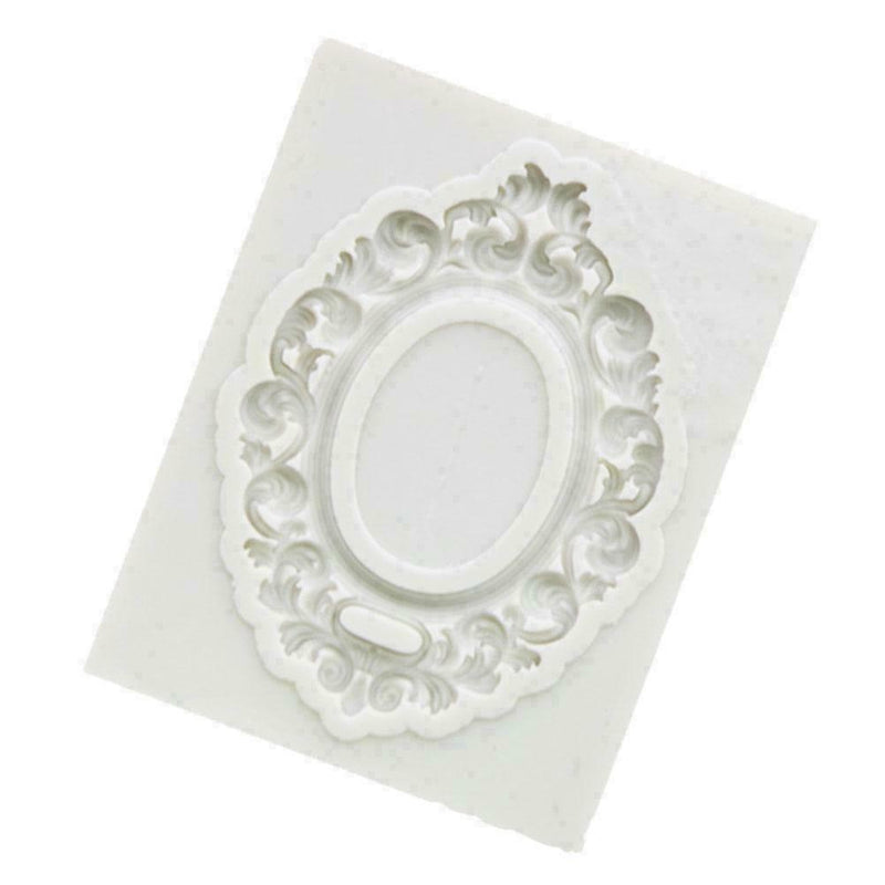 Lace Photo Frame Silicone Mold DIY Fondant Chocolate Cake S2U8 Tool Baking L1R8