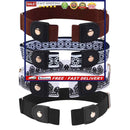 Invisible Belts - 4 Pcs Buckle-less No Bulge No Hassle Adjustable Stretch B