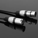5.9ft DMX Stage DJ Cable  XLR 3Pin Male to Female Connector Wire (Black) Newly