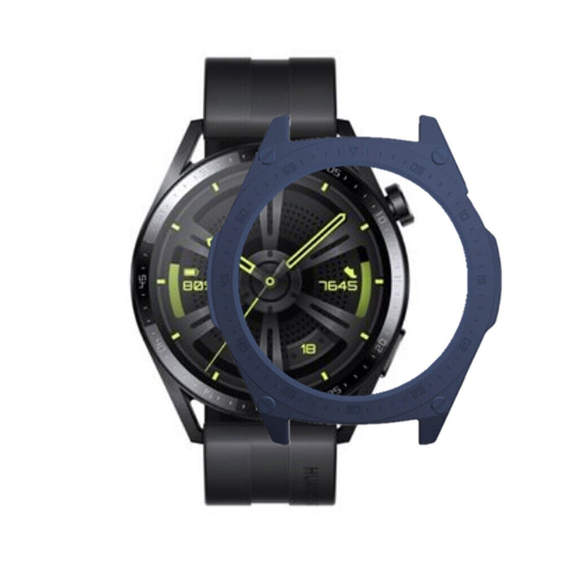 Cover for Huawei Watch GT3 46mm Hard PC Bumper Case (Single Color Blue) Newly