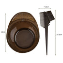 Hair Dye Color Brush Bowl Set with Ear Caps Dye Mixed Hair Tint Dying (01) Newly