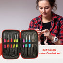 1 Set TPR Crochet Hook Yarn Knitting Case Needle Sewing Gauge Scissors Tool