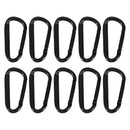 Climbing Camping Hiking Black Water Bottle Hooks D Carabiner Snap Clip Keychain