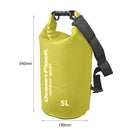 Waterproof Pouch Dry Sack for Drifting Swimming Trekking Bag (Yellow 5L)