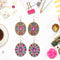DIY Diamond Painting Mandala Patterns Stud Earrings for Women (RZ003) Newly