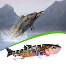 13cm 22g Plastic Lure 8-section Artificial Hard Bait Sea Fishing Tackle (C)