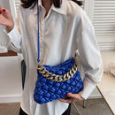 Fashion Pleated Quilted Purses Women Handbags Chain Shoulder Crossbody Handbag