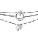 3 Layered Leg Chain Moon Star Summer Bohemian Women Anklet Beach Ankle Bracelet