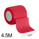 Self Adhesive Elastic Bandage Sports Wrist Protector Tape (Red 10cmx4.5m) Newly