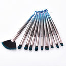 everpert 10pcs Mermaid Fishing Hook Fan Shaped Foundation Powder Makeup