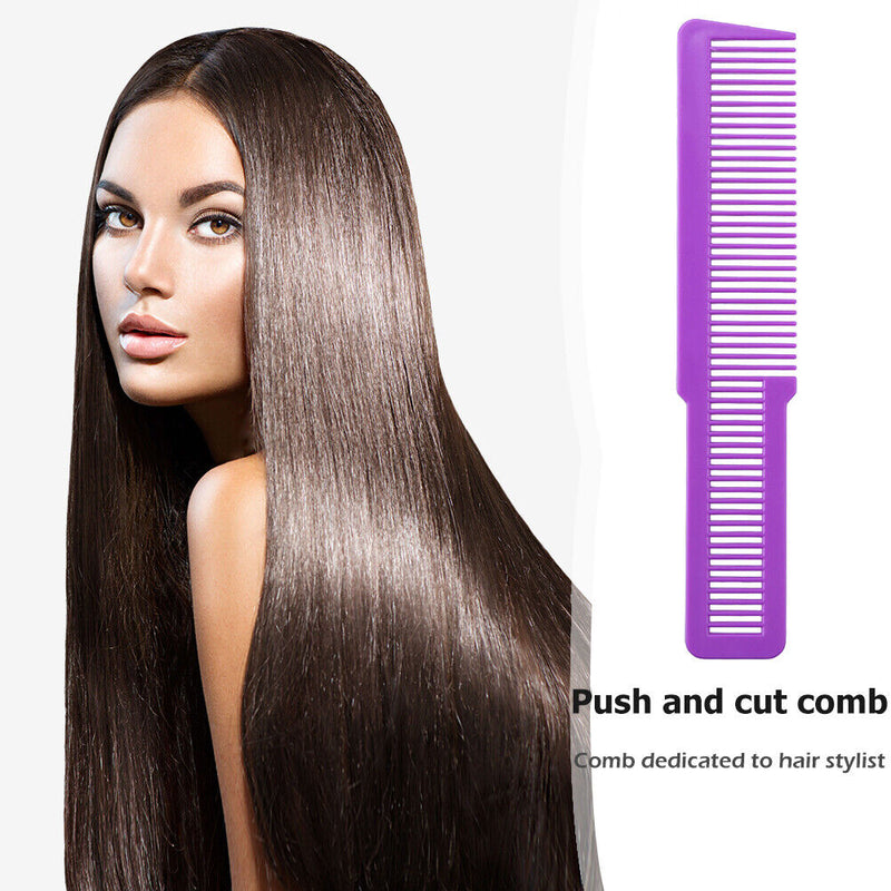 Salon Hairdressing Carbon Fiber Anti-static Hair Clipper Wide Tooth Cutting C