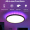 Modern Ceiling Lights PC Ceiling Lamp for Bedroom Study Kitchen Balcony Fixtures