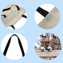 Donkeys Printed Shoulder Shopping Bag Casual Large Tote Handbag (40*40cm)
