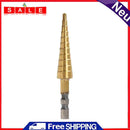Practical Unique Titanium Coated 3-13MM 11Step Drill 1/4" HSS Sec