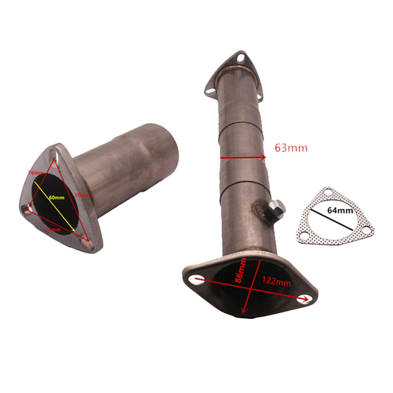 3pcs 2.5" Cat Auspuff Konverter Set für LS RS GS GSR B16 1990 2001