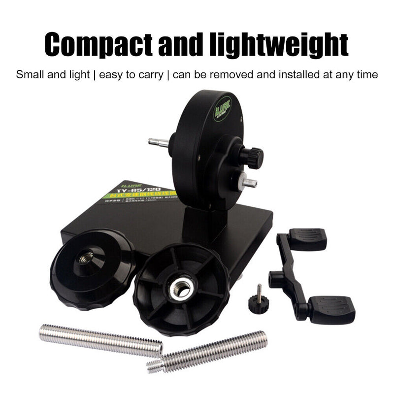 Fishing Reel Line Winder with Suction Cup Fishing Wire Spooling Winding System