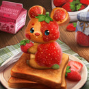 Strawberry Mouse Diamond Painting Kits Full Round Drill Decor 40x40cm (B4848)