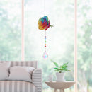 #A Crystal Sun Wind Chime Light Catcher Diamond Prisms Pendant Rainbow Hanging G