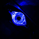 LED Fish Lamp Deep Underwater Eye Shape Fishing Bait Pesca Tackle (Blue)
